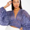 Long Sleeve Tops * | Summer Dreams Lace Long Sleeve Top Purple