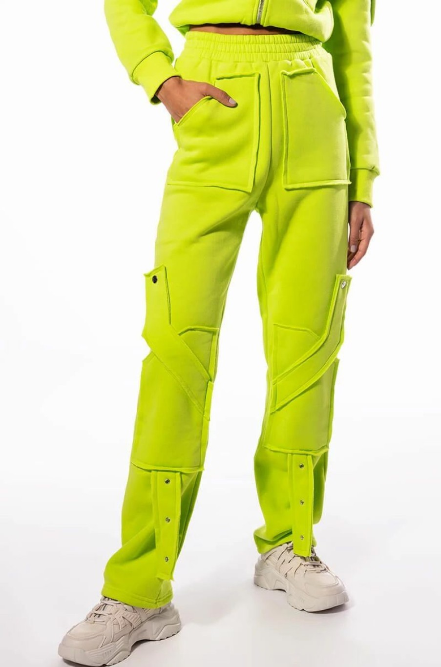 Two Piece Sets * | I Want It I Got It Sweatpant Lime