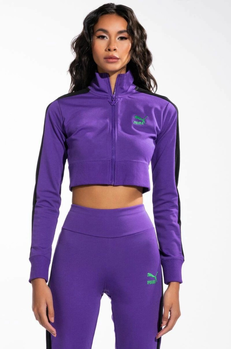 Long Sleeve Tops * | Puma X Dua Lipa T7 Jacket Purple