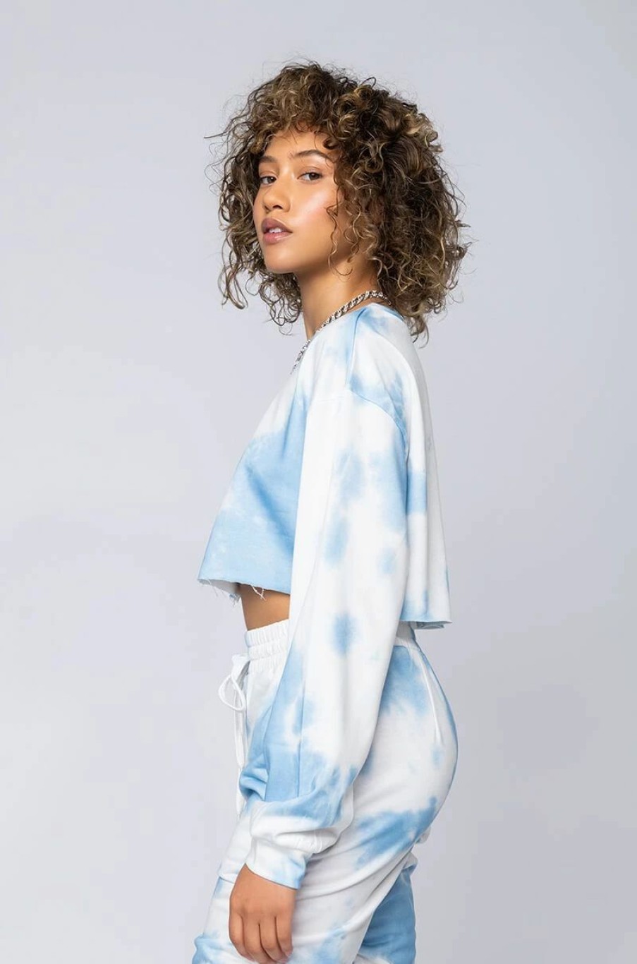 Long Sleeve Tops * | Angel Dust Sweatshirt Blue Multi