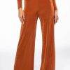 Two Piece Sets * | Hold Up Slinky Palazzo Pant Rust