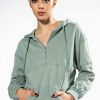 Hoodies And Sweatshirts * | Sky'S The Limit Oversized Half Zip Sweatshirt Light Green