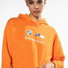 Long Sleeve Tops * | Puma Bmw Womens Logo Hoodie Orange