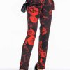 Two Piece Sets * | Hard To Handle Floral Trousers Red