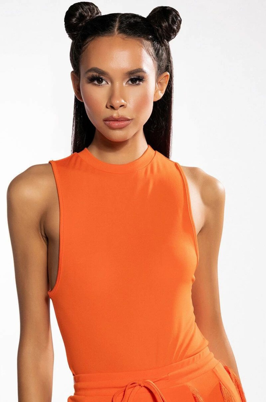 Two Piece Sets * | Josefina Sleeveless Bodysuit Orange