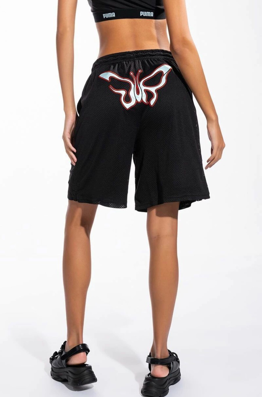 Two Piece Sets * | Puma X Dua Lipa Basketball Shorts Black