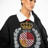 Long Sleeve Tops * | Collegiate Haute Academy Collared Sweatshirt Black